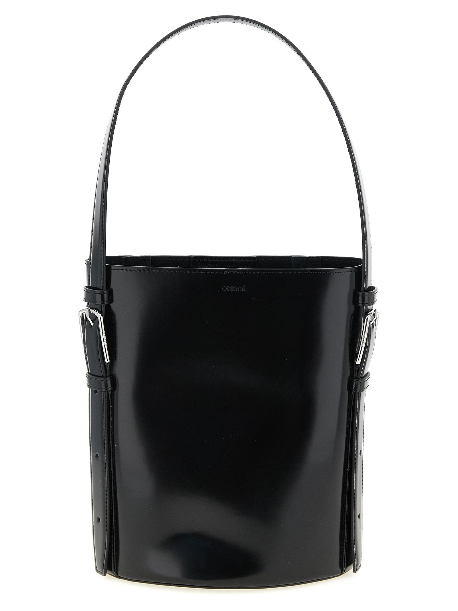 Black Cowhide Shoulder Bag
