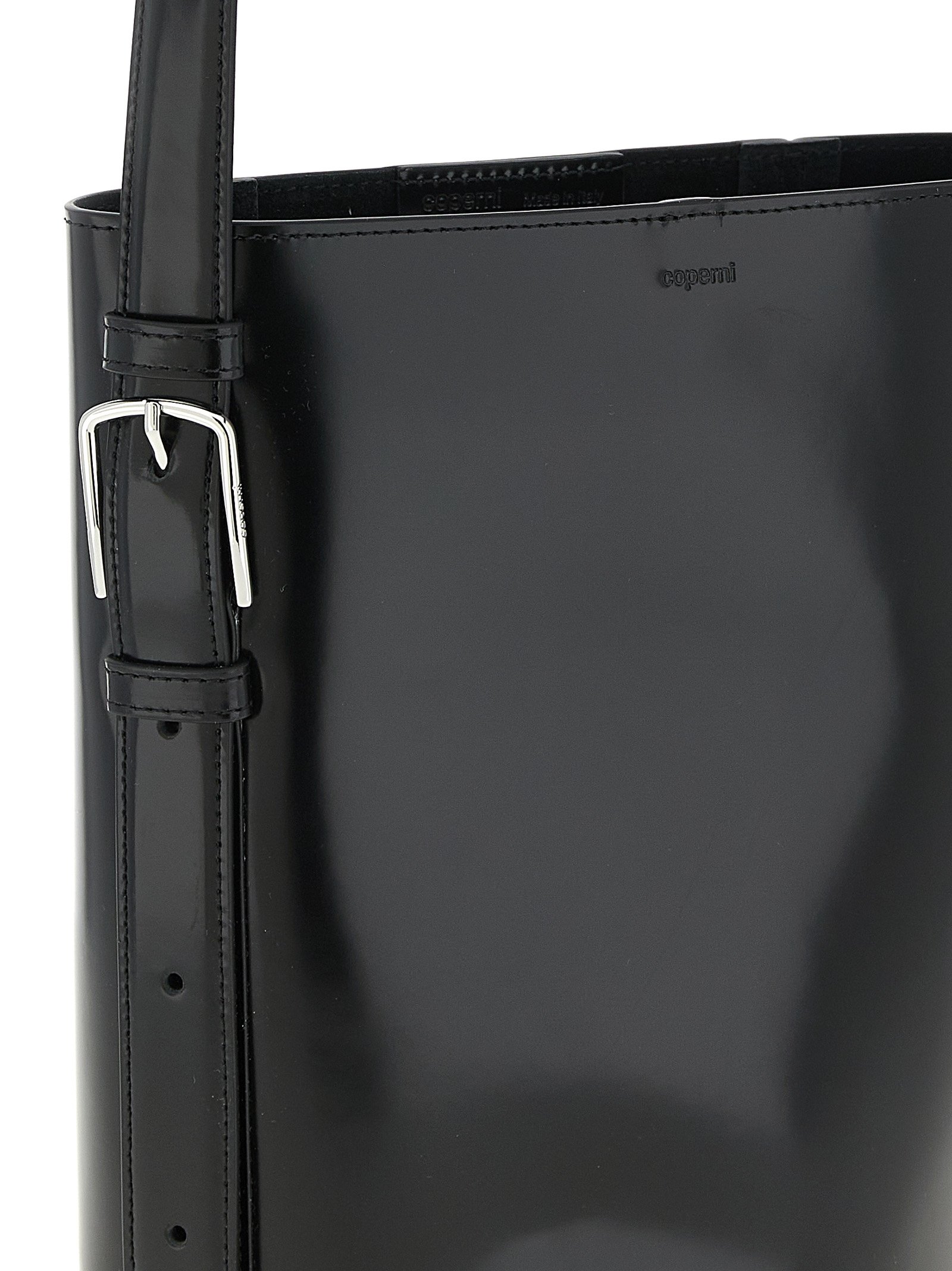 Black Cowhide Shoulder Bag - Image 3