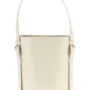 Beige Cowhide Shoulder Bag