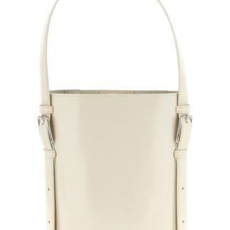 Beige Cowhide Shoulder Bag