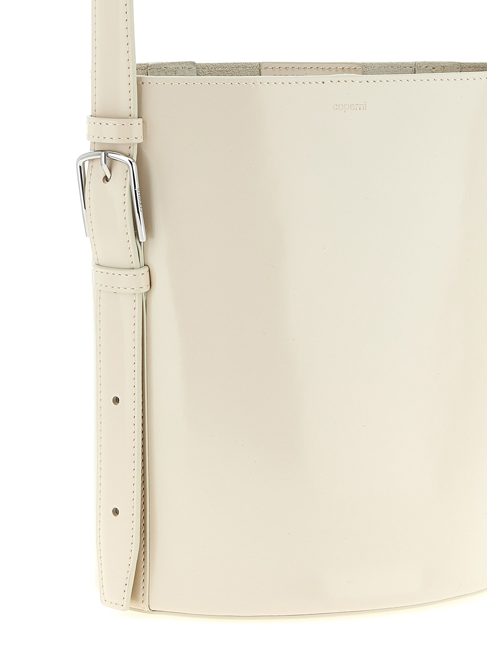 Beige Cowhide Shoulder Bag - Image 3