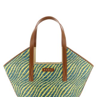 Bicolor Polyamide Tote Bag