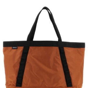 Orange Nylon Tote Bag