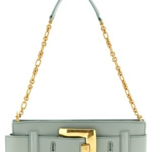 Bicolor Calfskin Clutch Bag