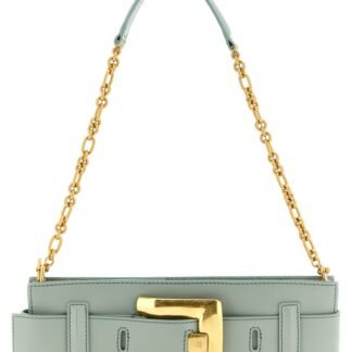 Bicolor Calfskin Clutch Bag
