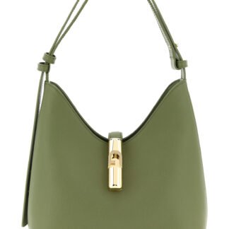 Bicolor Calfskin Shoulder Bag
