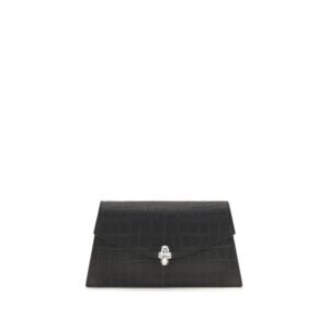 Black Calf Leather Bos Taurus Clutch Bag