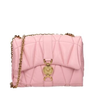 Pink Leather Shoulder Bag