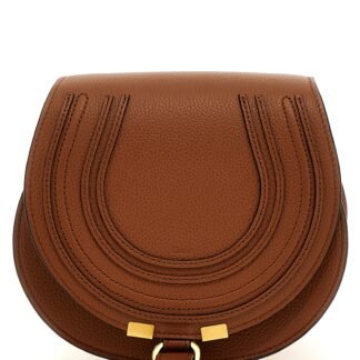 Brown Lamb Leather Crossbody Bag
