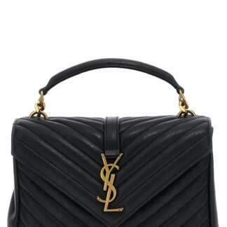 Black Calfskin Crossbody Bag