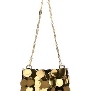 Gold Polyester Handbag