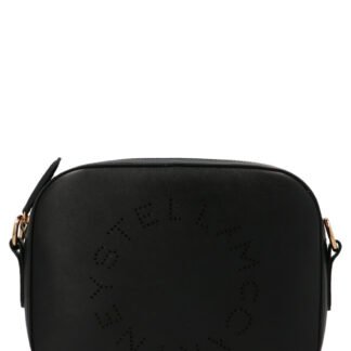 Black Polyethylene Crossbody Bag