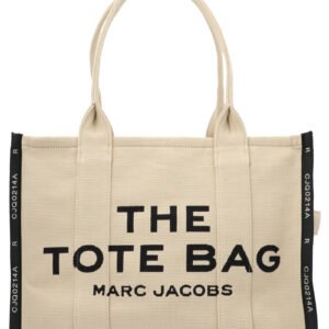 Beige Cotton Tote Bag