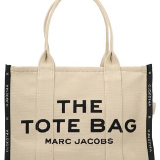 Beige Cotton Tote Bag