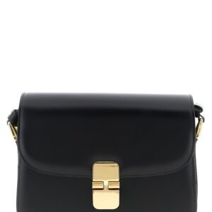 Black Cowhide Crossbody Bag