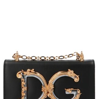 Black Calfskin Crossbody Bag