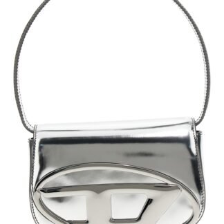 Silver Cowhide Shoulder Bag