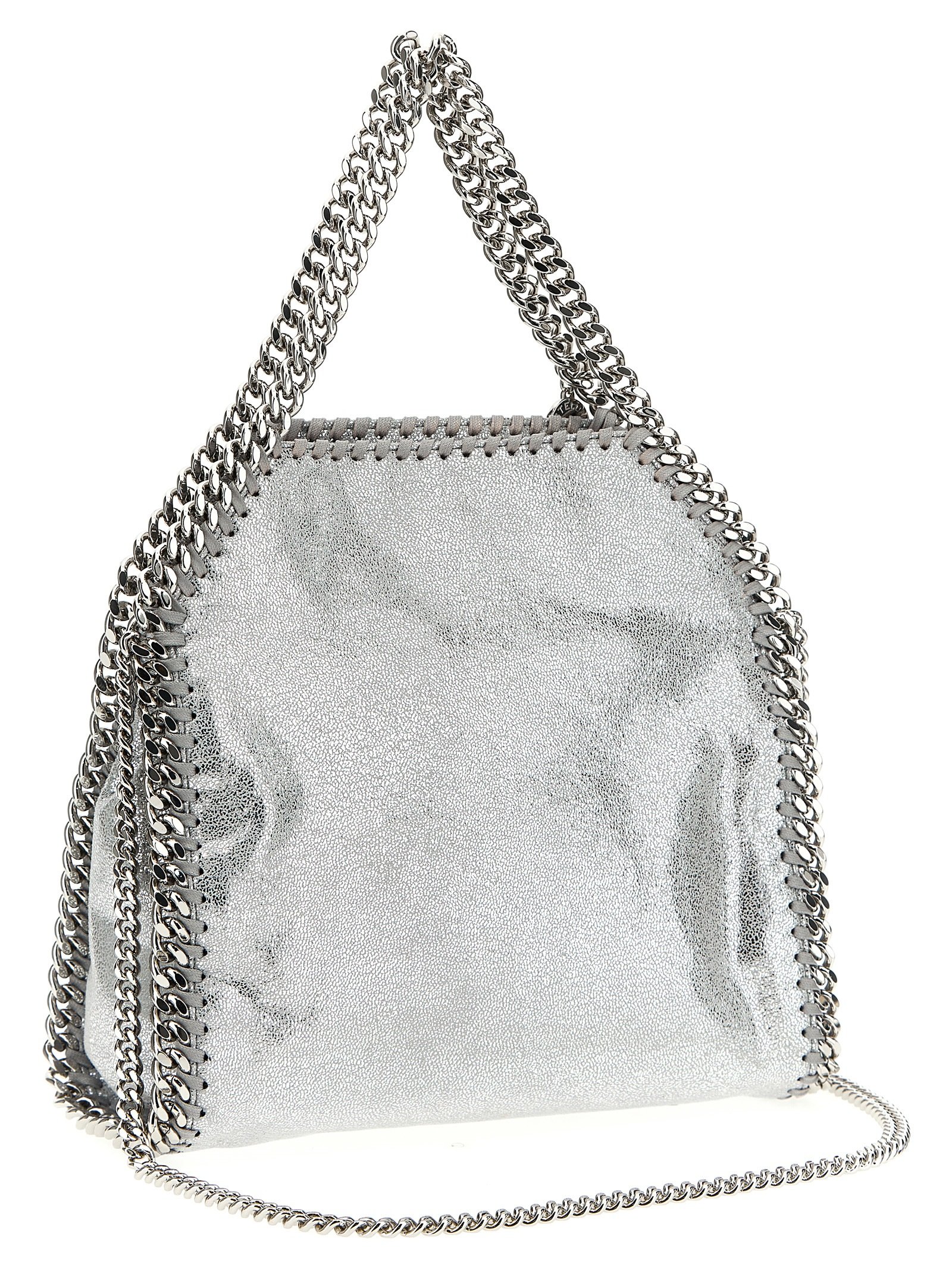 Silver Polyester Handbag - Image 2