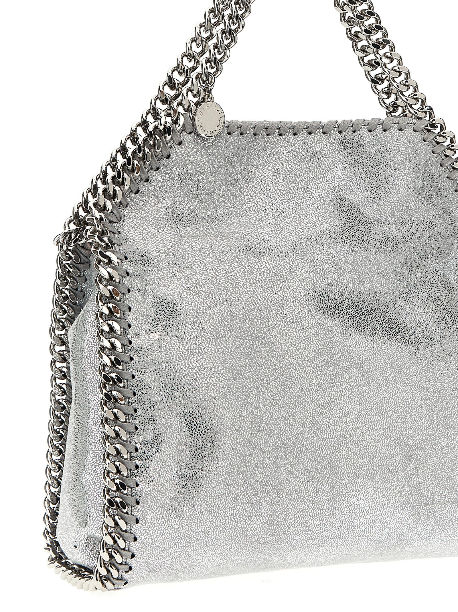 Silver Polyester Handbag - Image 3