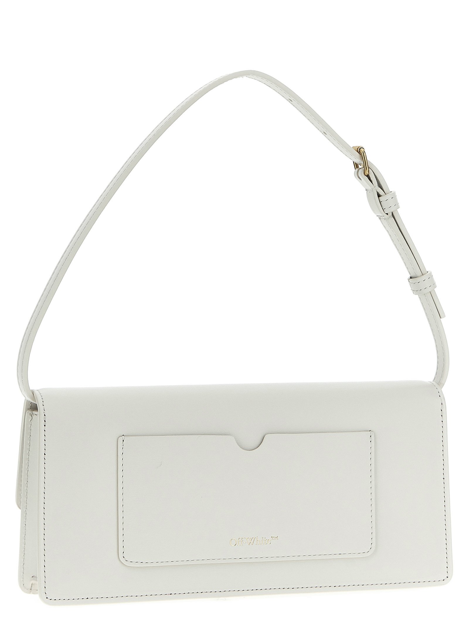 White Calfskin Shoulder Bag - Image 2