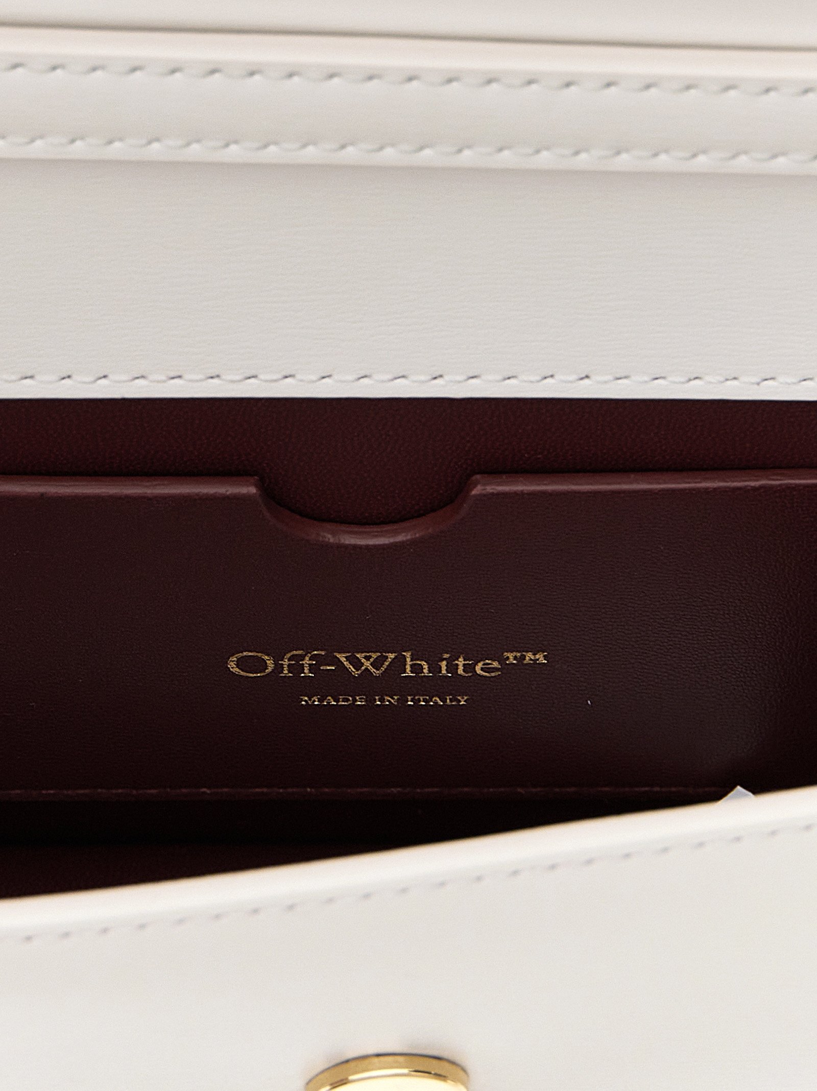 White Calfskin Shoulder Bag - Image 4