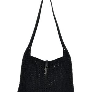 Black Raffia Tote Bag