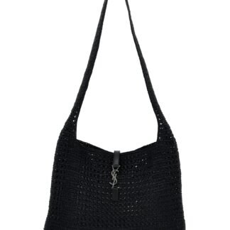 Black Raffia Tote Bag