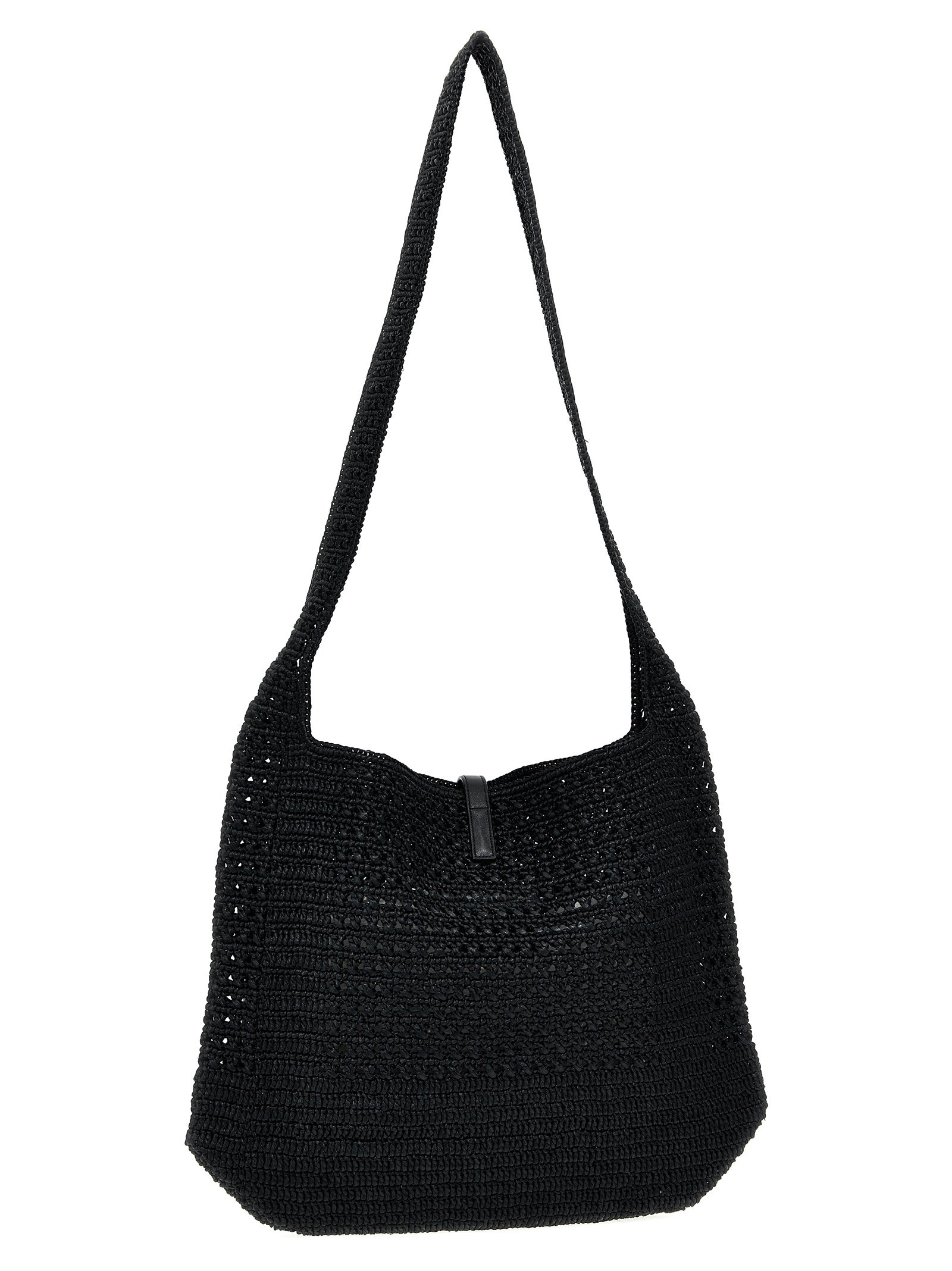 Black Raffia Tote Bag - Image 2