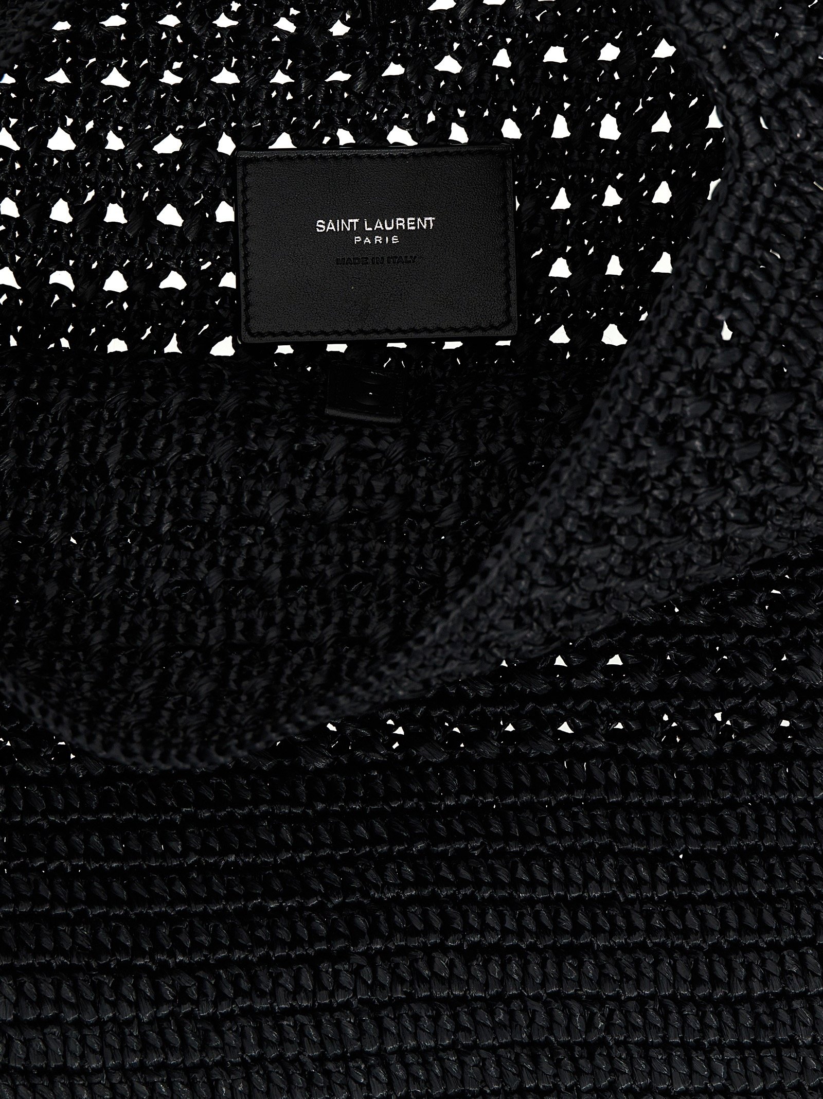 Black Raffia Tote Bag - Image 4