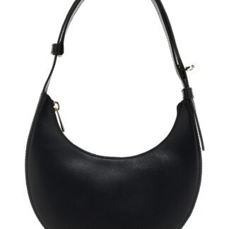 Black Calfskin Shoulder Bag