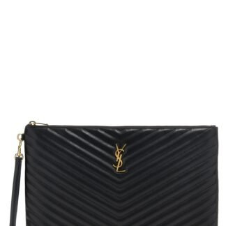 Black Calfskin Clutch Bag