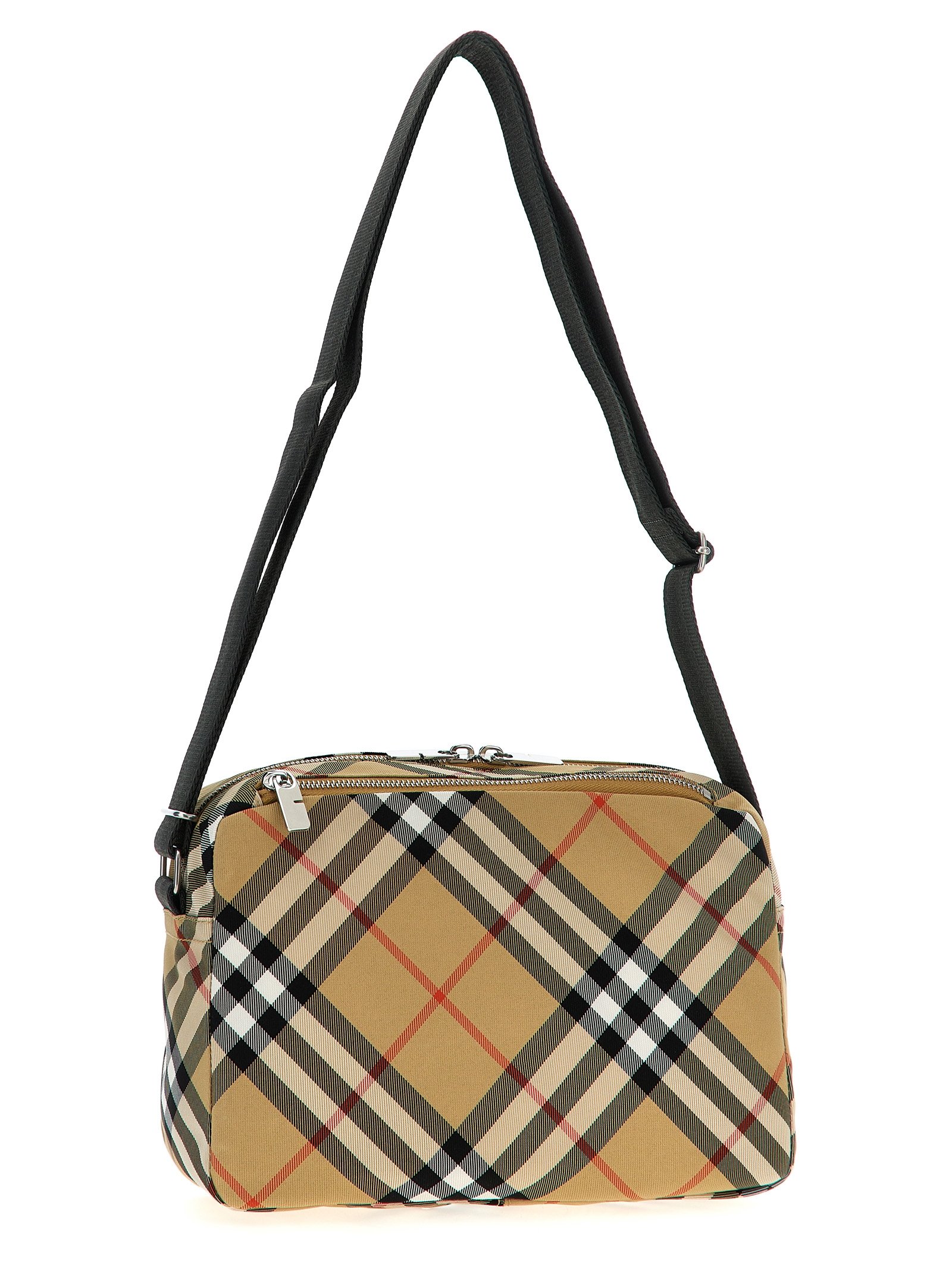 Beige Polyester Crossbody Bag - Image 2