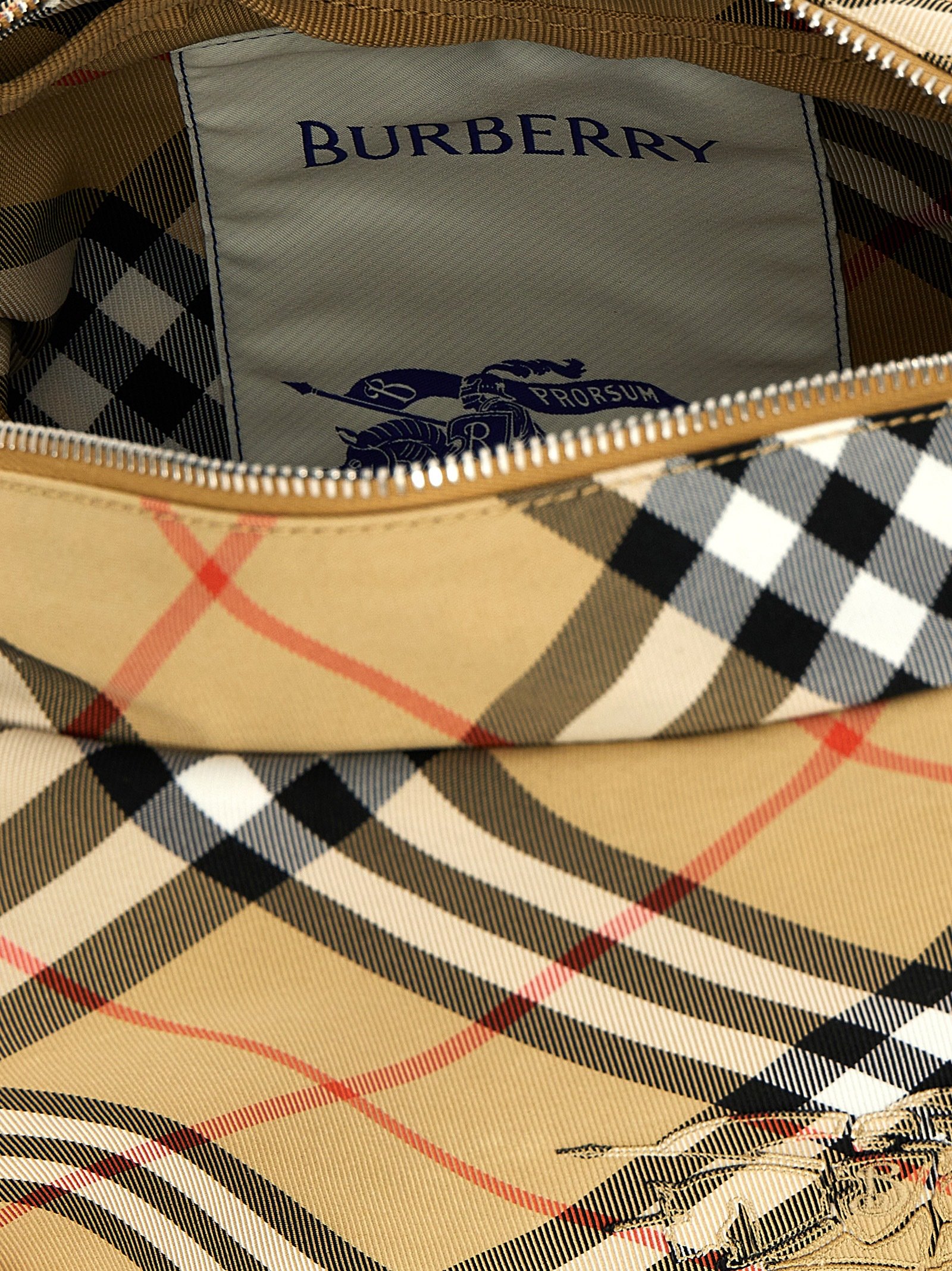 Beige Polyester Crossbody Bag - Image 4