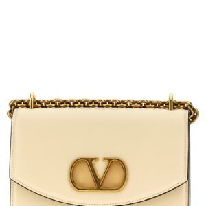 White Calfskin Shoulder Bag
