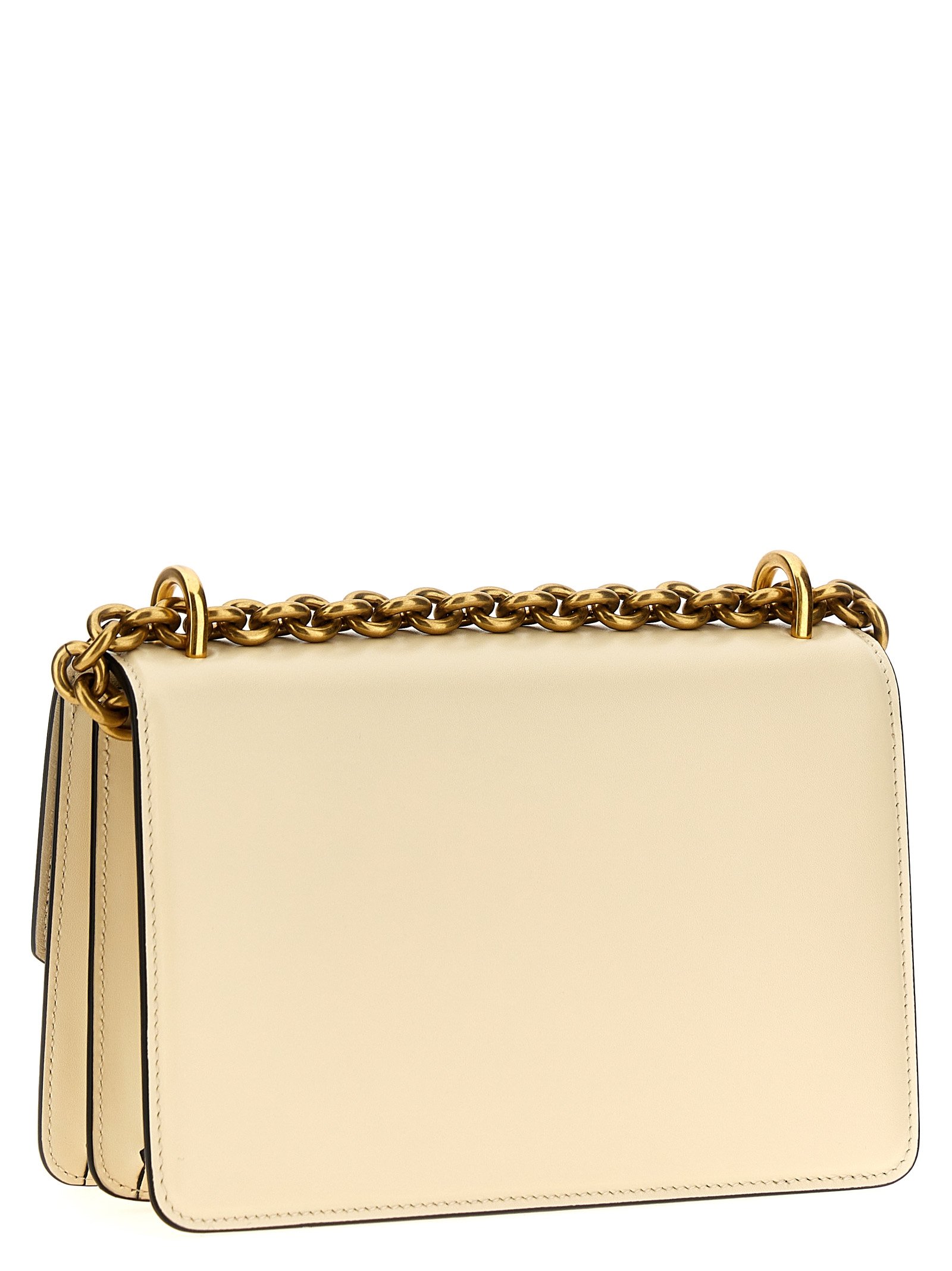 White Calfskin Shoulder Bag - Image 2