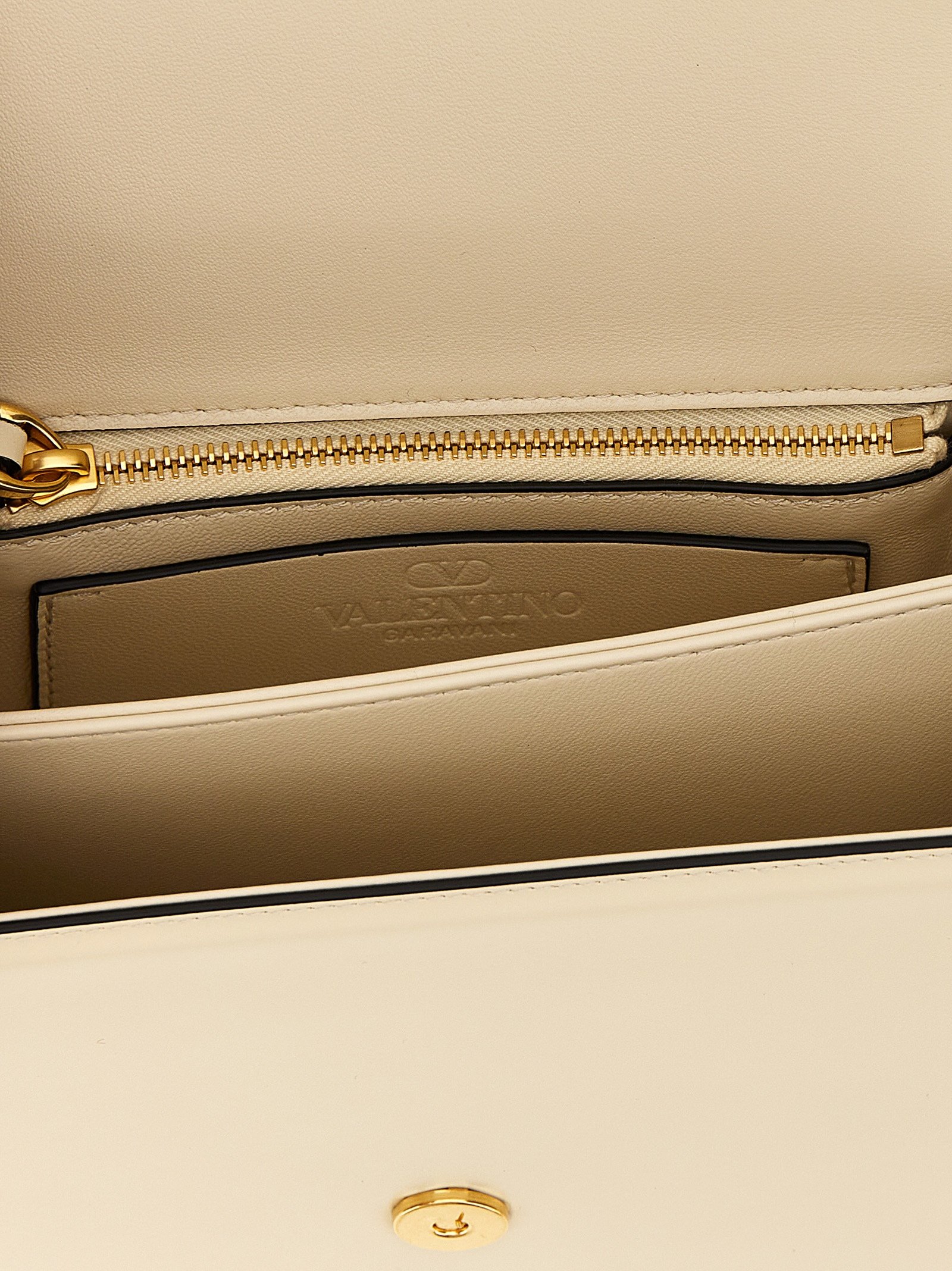 White Calfskin Shoulder Bag - Image 4