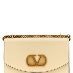 White Calfskin Shoulder Bag