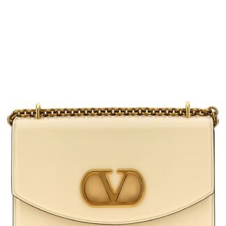 White Calfskin Shoulder Bag