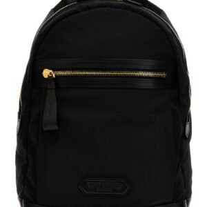 Black Polyester Backpack