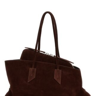 Brown Calfskin Shoulder Bag