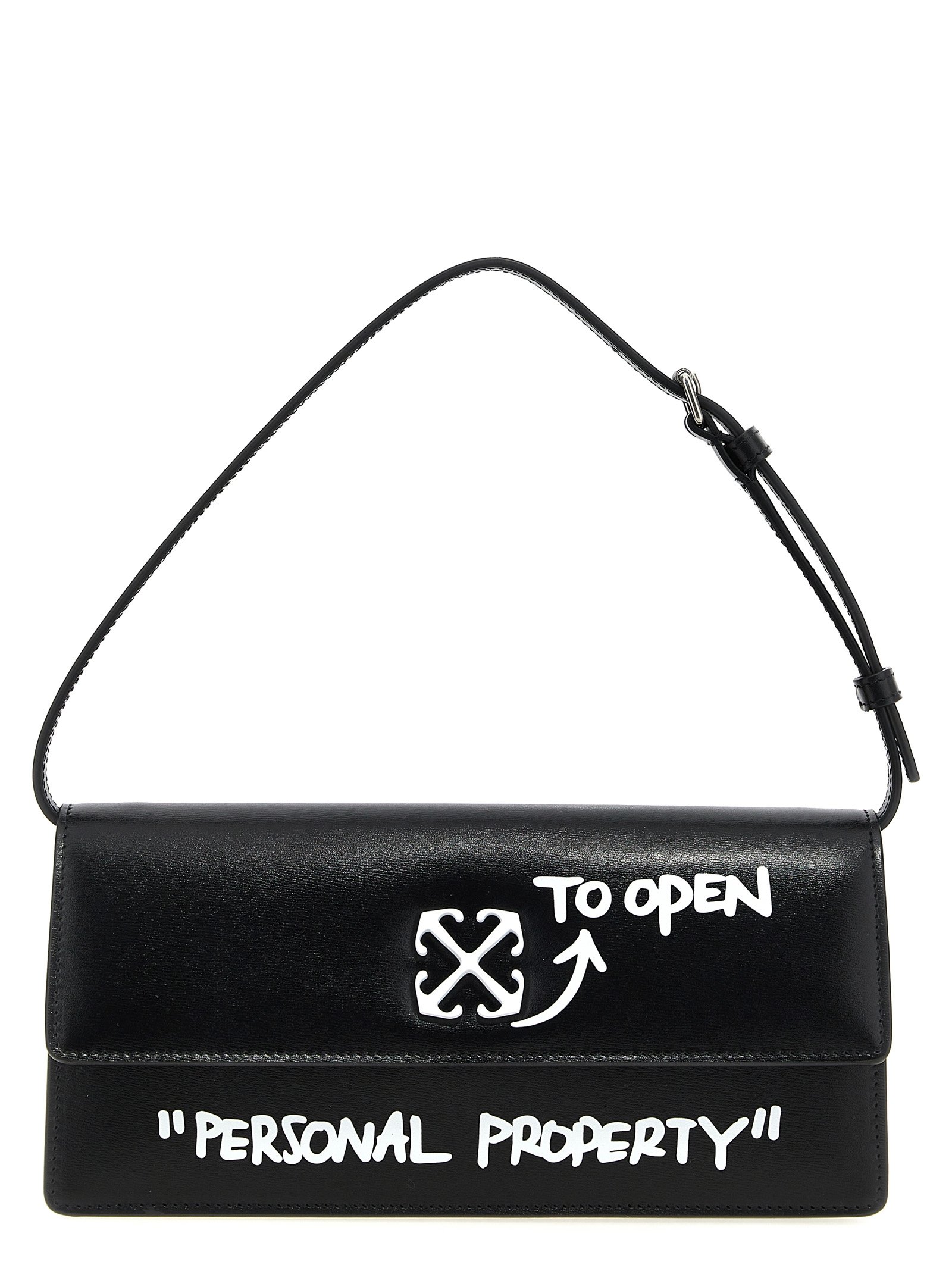 Bicolor Calfskin Shoulder Bag
