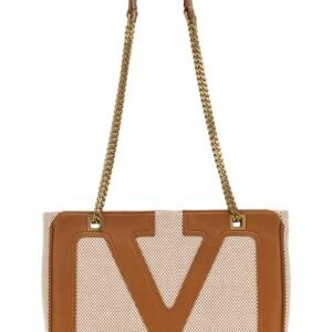 Beige Cotton Tote Bag