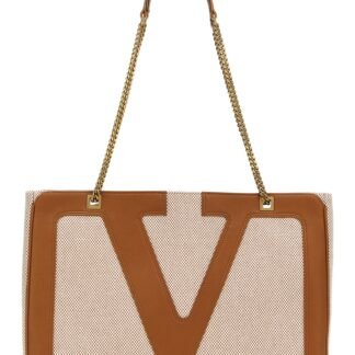 Beige Cotton Tote Bag