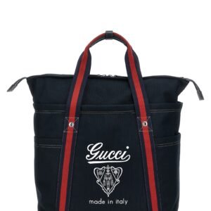 Blue Cotton Tote Bag