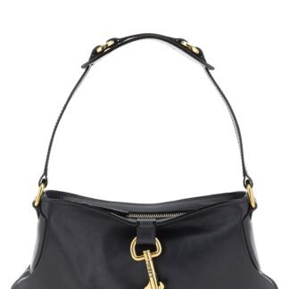 Black Cowhide Shoulder Bag