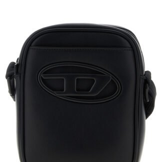 Black Polyethylene Crossbody Bag