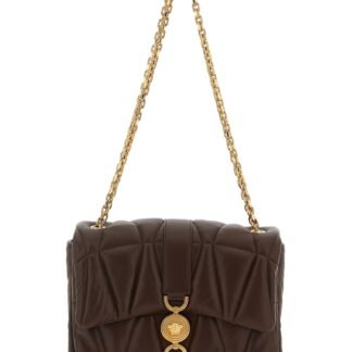 Brown Lamb Leather Shoulder Bag