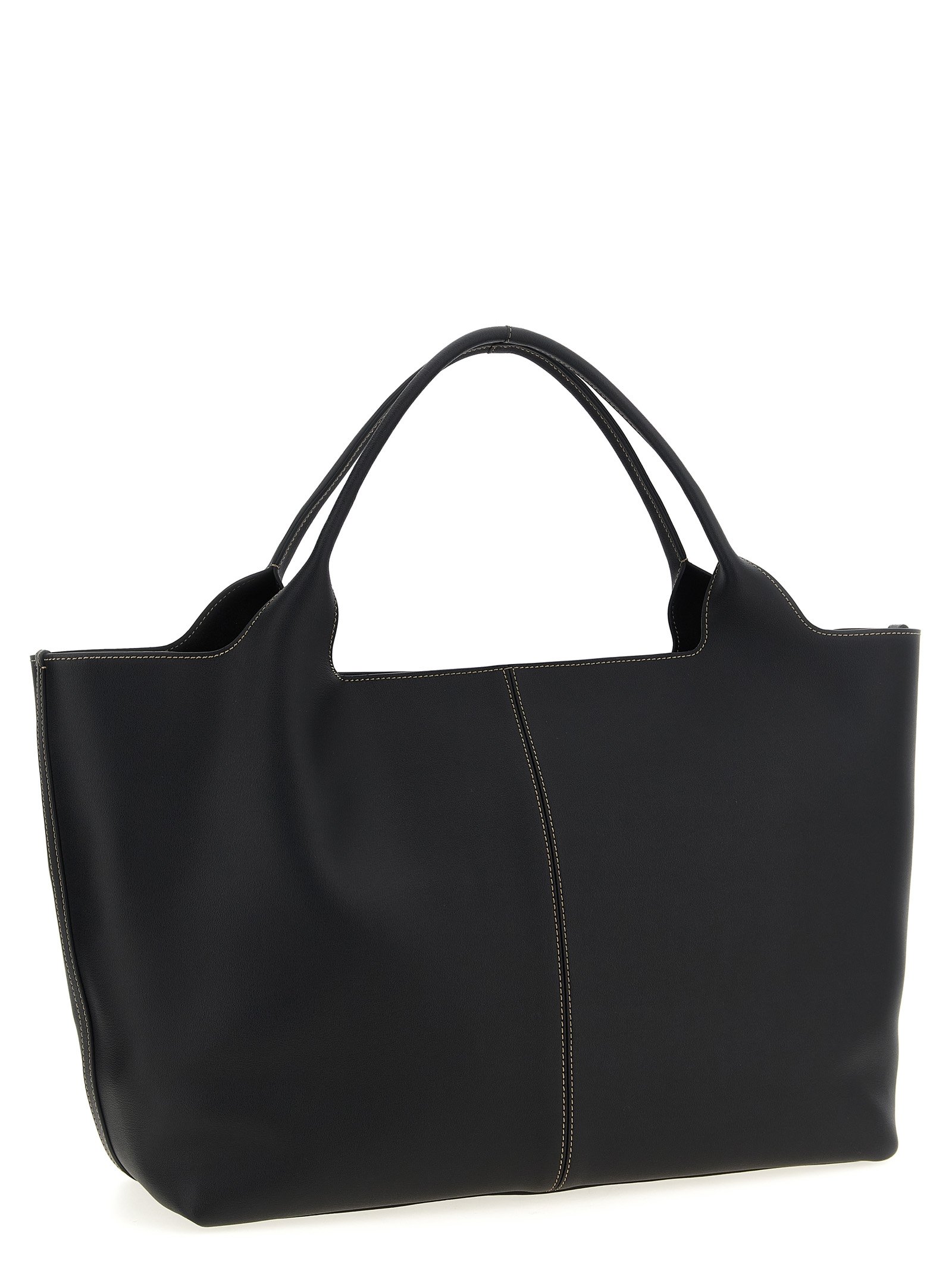 Black Calfskin Tote Bag - Image 2