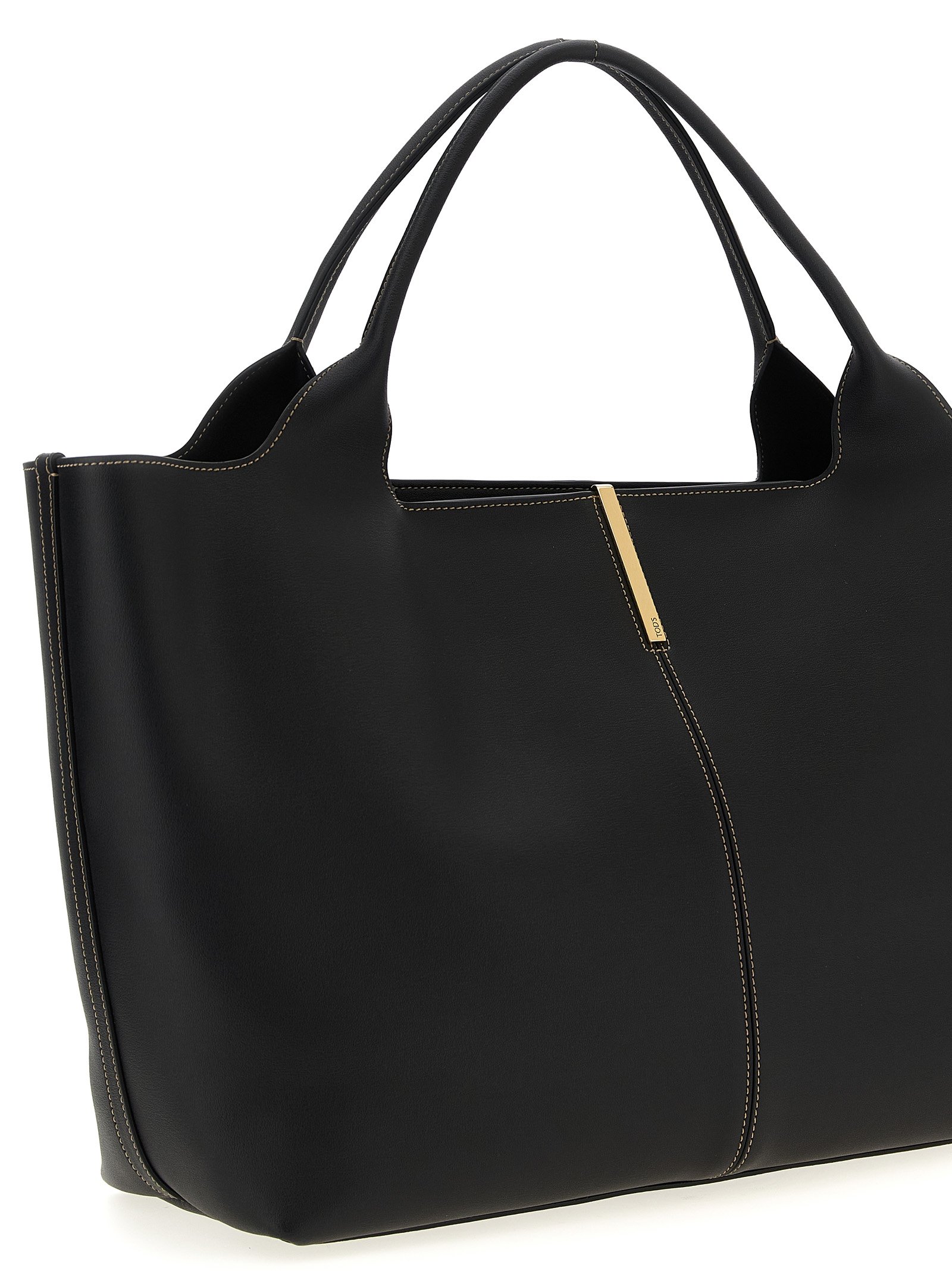Black Calfskin Tote Bag - Image 3