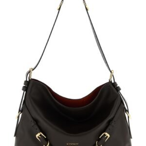 Brown Calfskin Shoulder Bag